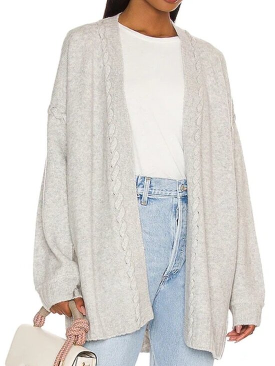 Joie Sweaters - Joie Loftus Cardigan | Heather Grey | Size L